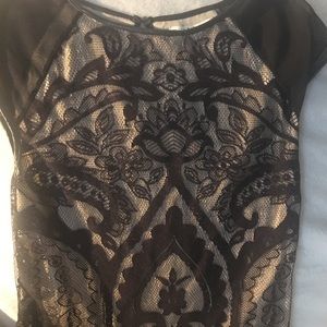 Chelsea and Violet Black lace blouae